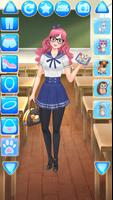 고등학교 옷입히기게임 : 애니메이션 소녀 게임 스크린샷 1