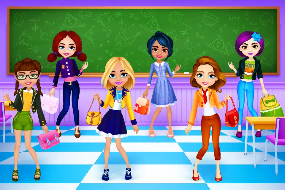 Descarga de APK de Escuela Juegos Vestir Chicas para Android