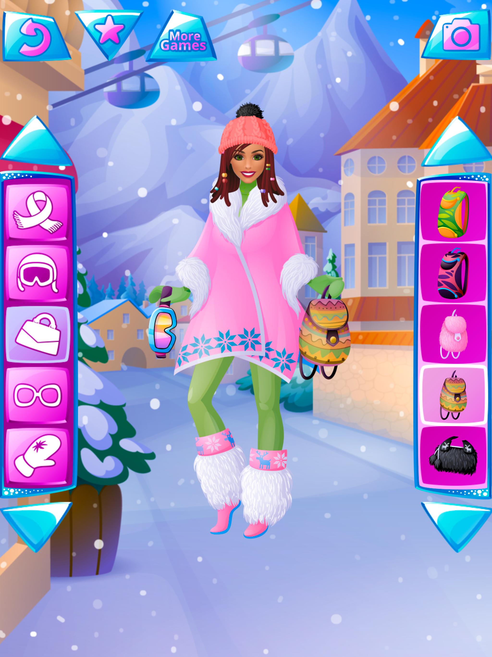 Android için Kış Kız Giydirme Oyunu - APK'yı İndir