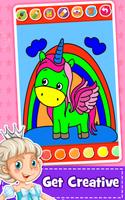 Unicorn Coloring Book for Kids captura de pantalla 2