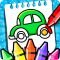 Cars Coloring Book for Kids - Doodle, Paint & Draw
