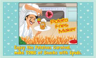 Potato French Fries Maker Chef Affiche