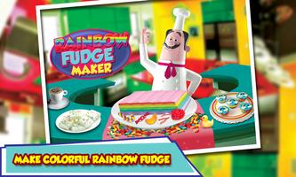 DIY Rainbow Fudge Maker Chef Affiche