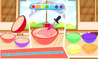 DIY Rainbow Pancake pembuat screenshot 2