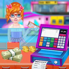 Subway Cashier Cash Register Game for kids free APK Herunterladen