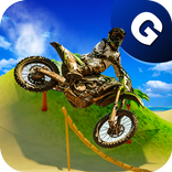 Motocross Beach Stunt Jumping