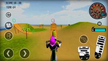 2 Schermata Motocross Beach Stunt Jumping