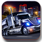 Olie Tanker Truck Transporter: Mack Truck Driver-icoon