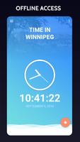 Time in Winnipeg, Canada Affiche