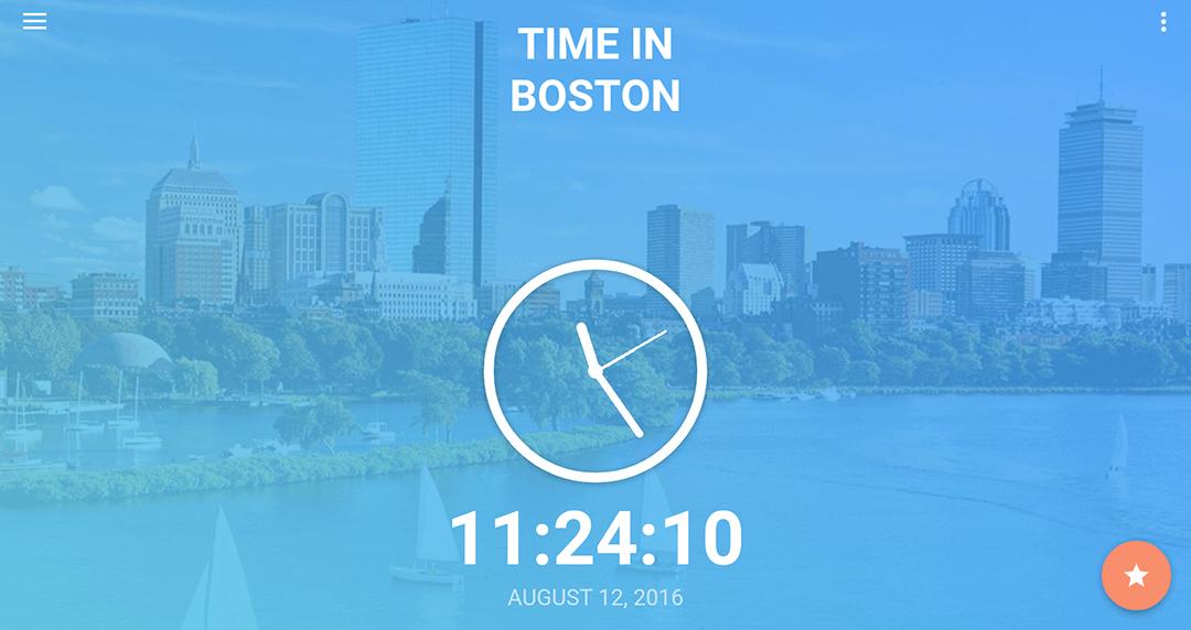Time in Boston, USA APK pour Android Télécharger