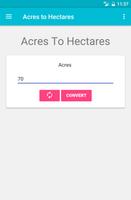 Acres to Hectares Poster