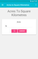 Acres to Square Kilometres capture d'écran 1