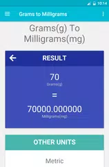 Grams to Milligrams APK download