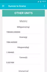 Ounces to Grams APK download