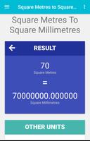 Square Metres to Square Millimetres capture d'écran 1