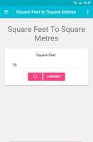 Square Feet to Square Metres Affiche