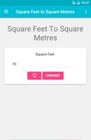 Square Feet to Square Metres Cartaz