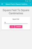 Square Feet to Square Centimetres Affiche