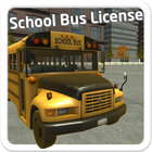 School Bus License 3D icône