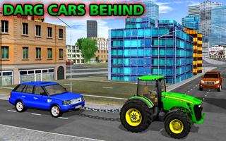 Tractor Pull Transport Traffic Car Tow. Bus Towing 스크린샷 3