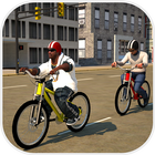 BMX Junge: Stadt Fahrradfahrer 3D Zeichen