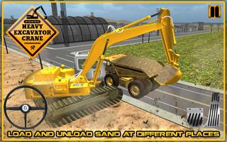 Heavy Excavator Crane 3D capture d'écran 2