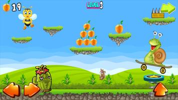 Skater Snail Bob Adventure screenshot 1