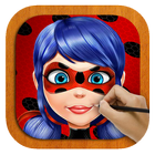 🐞 Guide for draw ladybug icon