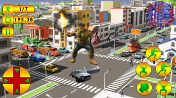 Monster Hero Grand City in Battle Affiche