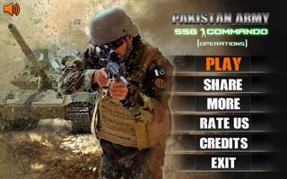 Pakistan Armee SSG Kommando Operationen Plakat