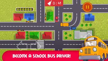 School Bus Trip - Funny Road plakat