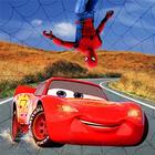 Superheroes McQueen Car: Epic Top Speed Race Games icône
