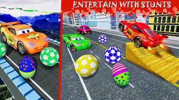 Superheroes McQueen Car: Epic Top Speed Race Games capture d'écran 2
