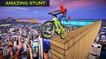 Superheroes Bmx Bike Racing :Epic Stunts screenshot 1