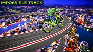 Superheroes Bmx Bike Racing :Epic Stunts screenshot 2