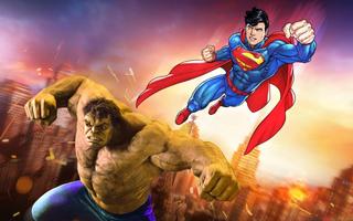 Superhero Flying Robot Futuristic City Hero Battle ảnh chụp màn hình 3