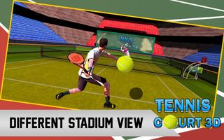 Tennis Court 3d capture d'écran 1
