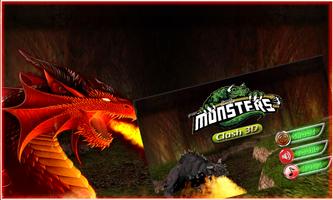 Jungle Monster Clash 3D Affiche