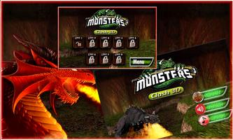 Jungle Monster Clash 3D capture d'écran 1