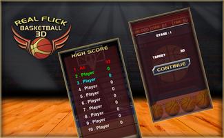 برنامه‌نما Real Flick Basketball 3D عکس از صفحه