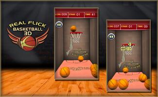 برنامه‌نما Real Flick Basketball 3D عکس از صفحه