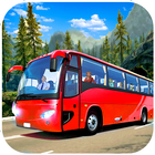 Offroad bus touristique en voi icône