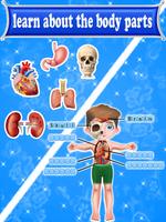 Learning Human Body Parts For Kids পোস্টার