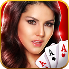 3 Patti-Poker mit Sunny Leone Zeichen