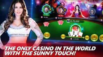 Teen Patti with Sunny Leone poster