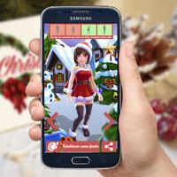 Lady Christmas 3D Wallpapers تصوير الشاشة 1