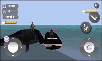 Fly Submarine Car: Police Boat imagem de tela 2