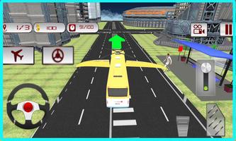 Flying School Bus Simulator اسکرین شاٹ 1