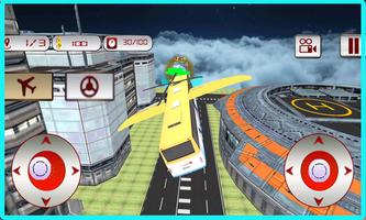 Flying School Bus Simulator اسکرین شاٹ 3
