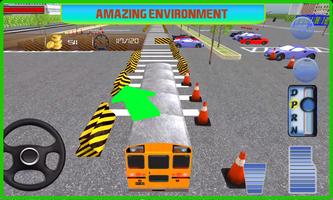 Schoolbus Driver 3D Parking Plakat